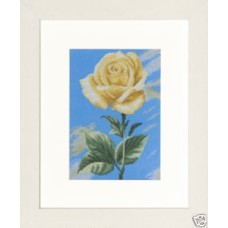 Yellow Rose on Blue - Lanarte